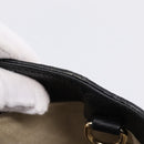 GUCCI Tote Bag Leather Black Gold Tone 282309 Auth 204612V-9