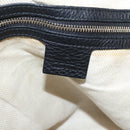 GUCCI Tote Bag Leather Black Gold Tone 282309 Auth 204612V-20