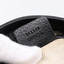 GUCCI Tote Bag Leather Black Gold Tone 282309 Auth 204612V-11
