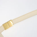 MARNI Prisma Shoulder Bag Leather White Gold Tone Auth 204613A-10