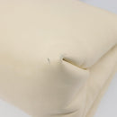 MARNI Prisma Shoulder Bag Leather White Gold Tone Auth 204613A-16