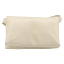 MARNI Prisma Shoulder Bag Leather White Gold Tone Auth 204613A-13