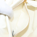 MARNI Prisma Shoulder Bag Leather White Gold Tone Auth 204613A-24