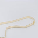 MARNI Prisma Shoulder Bag Leather White Gold Tone Auth 204613A-8