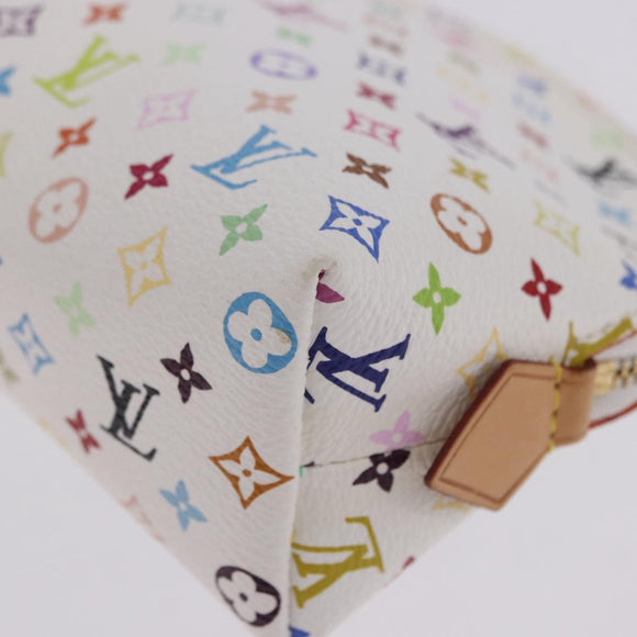 LOUIS VUITTON Monogram Multicolor Pochette Cosmetic Pouch M47354 LV Auth 204614V