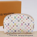 LOUIS VUITTON Monogram Multicolor Pochette Cosmetic Pouch M47354 LV Auth 204614V-12