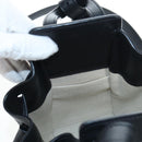 LOEWE Hammock Mini Shoulder Bag Leather 2way Black Silver Auth 204615M-24