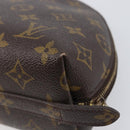 LOUIS VUITTON Monogram Trousse Demi Ronde Cosmetic Pouch M47520 LV Auth 204620-16
