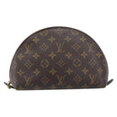 LOUIS VUITTON Monogram Trousse Demi Ronde Cosmetic Pouch M47520 LV Auth 204620-13