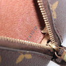 LOUIS VUITTON Monogram Trousse Demi Ronde Cosmetic Pouch M47520 LV Auth 204620-12