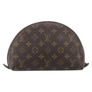 LOUIS VUITTON Monogram Trousse Demi Ronde Cosmetic Pouch M47520 LV Auth 204620-2