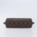 LOUIS VUITTON Monogram Trousse Demi Ronde Cosmetic Pouch M47520 LV Auth 204620-6