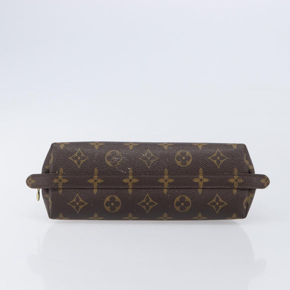 LOUIS VUITTON Monogram Trousse Demi Ronde Cosmetic Pouch M47520 LV Auth 204620