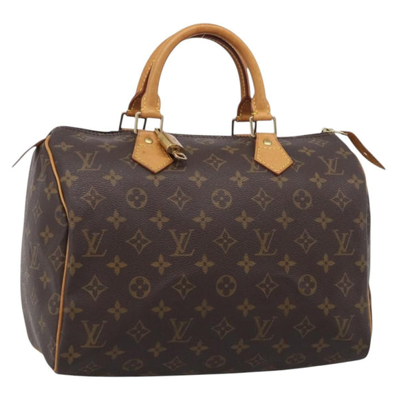 LOUIS VUITTON Monogram Speedy 30 Hand Bag M41526 LV Auth 204623V