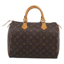 LOUIS VUITTON Monogram Speedy 30 Hand Bag M41526 LV Auth 204623V-3