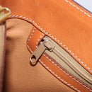 CELINE Macadam Hand Bag PVC Leather Brown Gold Tone Auth 204628V-20