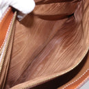 CELINE Macadam Hand Bag PVC Leather Brown Gold Tone Auth 204628V-23