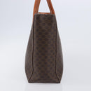 CELINE Macadam Hand Bag PVC Leather Brown Gold Tone Auth 204628V-5