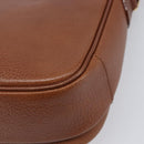Burberrys Shoulder Bag Leather Brown Gold Tone Auth 204636-16
