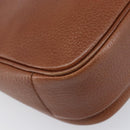 Burberrys Shoulder Bag Leather Brown Gold Tone Auth 204636-17