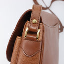 Burberrys Shoulder Bag Leather Brown Gold Tone Auth 204636-10
