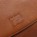 Burberrys Shoulder Bag Leather Brown Gold Tone Auth 204636-18