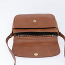 Burberrys Shoulder Bag Leather Brown Gold Tone Auth 204636-19