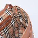 Burberrys Shoulder Bag Leather Brown Gold Tone Auth 204636-20