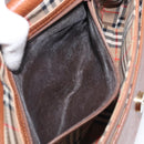 Burberrys Shoulder Bag Leather Brown Gold Tone Auth 204636-12