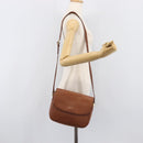 Burberrys Shoulder Bag Leather Brown Gold Tone Auth 204636-24