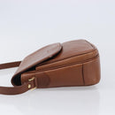 Burberrys Shoulder Bag Leather Brown Gold Tone Auth 204636-4