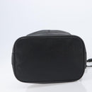 Burberrys Shoulder Bag Leather Black Gold Tone Auth 204637A-11