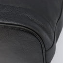 Burberrys Shoulder Bag Leather Black Gold Tone Auth 204637A-12