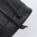 Burberrys Shoulder Bag Leather Black Gold Tone Auth 204637A-18