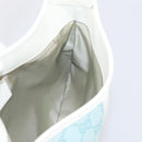 GUCCI GG Canvas Jackie Shoulder Bag Light Blue Gold Tone 001 4057 Auth 204640V-19