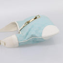 GUCCI GG Canvas Jackie Shoulder Bag Light Blue Gold Tone 001 4057 Auth 204640V-4