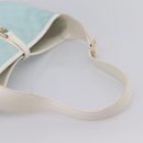 GUCCI GG Canvas Jackie Shoulder Bag Light Blue Gold Tone 001 4057 Auth 204640V-7