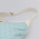 GUCCI GG Canvas Jackie Shoulder Bag Light Blue Gold Tone 001 4057 Auth 204640V-8