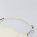 PRADA Shoulder Bag Nylon Ivory Silver Auth 204641A-15