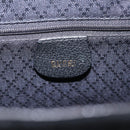 GUCCI Bamboo Backpack Suede Black Gold Tone 003 1705 0030 Auth 204642A-19