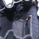 GUCCI Bamboo Backpack Suede Black Gold Tone 003 1705 0030 Auth 204642A-22