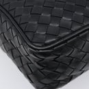 BOTTEGA VENETA INTRECCIATO Shoulder Bag Leather Black 113092 Auth 204647V-18