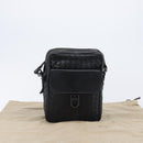 BOTTEGA VENETA INTRECCIATO Shoulder Bag Leather Black 113092 Auth 204647V-12