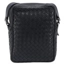 BOTTEGA VENETA INTRECCIATO Shoulder Bag Leather Black 113092 Auth 204647V-2