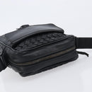 BOTTEGA VENETA INTRECCIATO Shoulder Bag Leather Black 113092 Auth 204647V-6