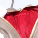 Chloe Eden Shoulder Bag Leather Beige Gold Tone Auth 204650A-20