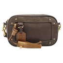Chloe Eden Shoulder Bag Leather Beige Gold Tone Auth 204650A-13
