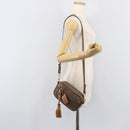 Chloe Eden Shoulder Bag Leather Beige Gold Tone Auth 204650A-23