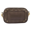 Chloe Eden Shoulder Bag Leather Beige Gold Tone Auth 204650A-2
