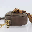 Chloe Eden Shoulder Bag Leather Beige Gold Tone Auth 204650A-4